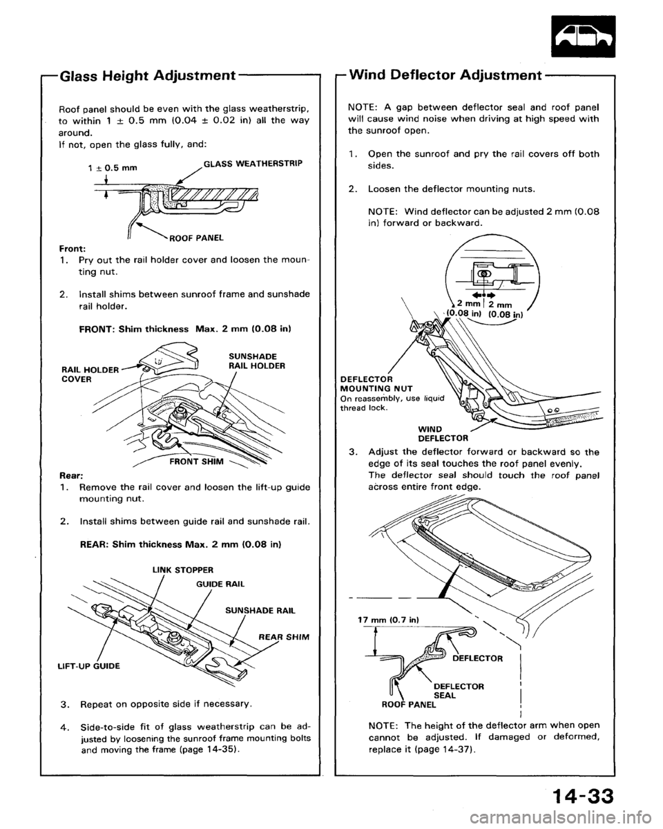 HONDA ACCORD 1992 CB / 4.G Workshop Manual 