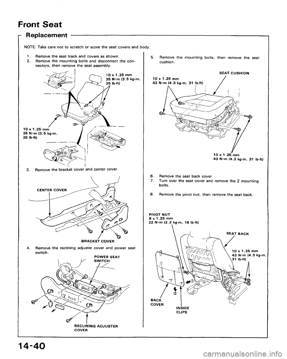HONDA ACCORD 1992 CB / 4.G Workshop Manual 