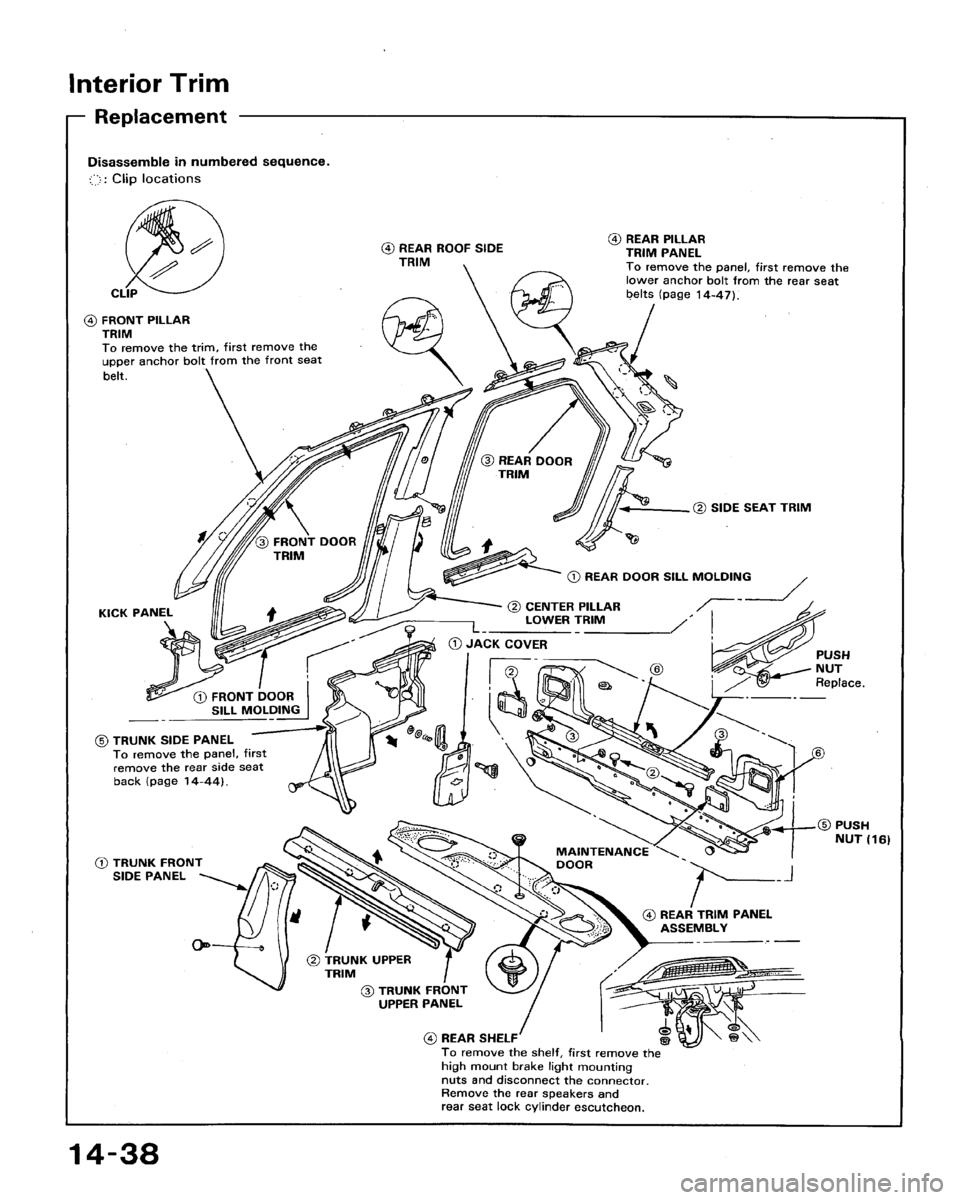 HONDA ACCORD 1992 CB / 4.G Workshop Manual 