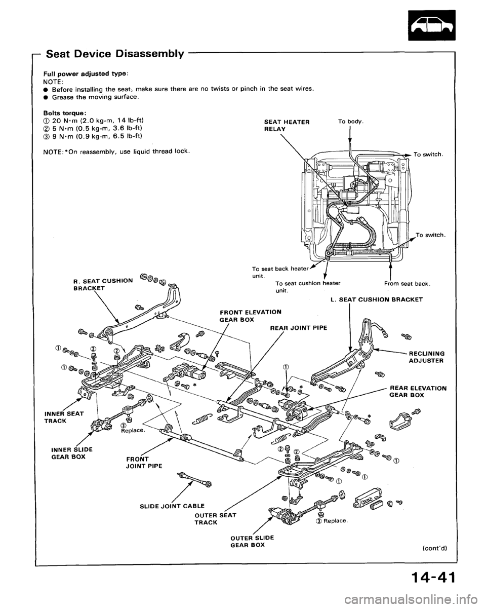 HONDA ACCORD 1992 CB / 4.G Workshop Manual 