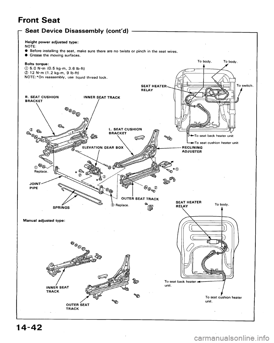 HONDA ACCORD 1992 CB / 4.G Workshop Manual 