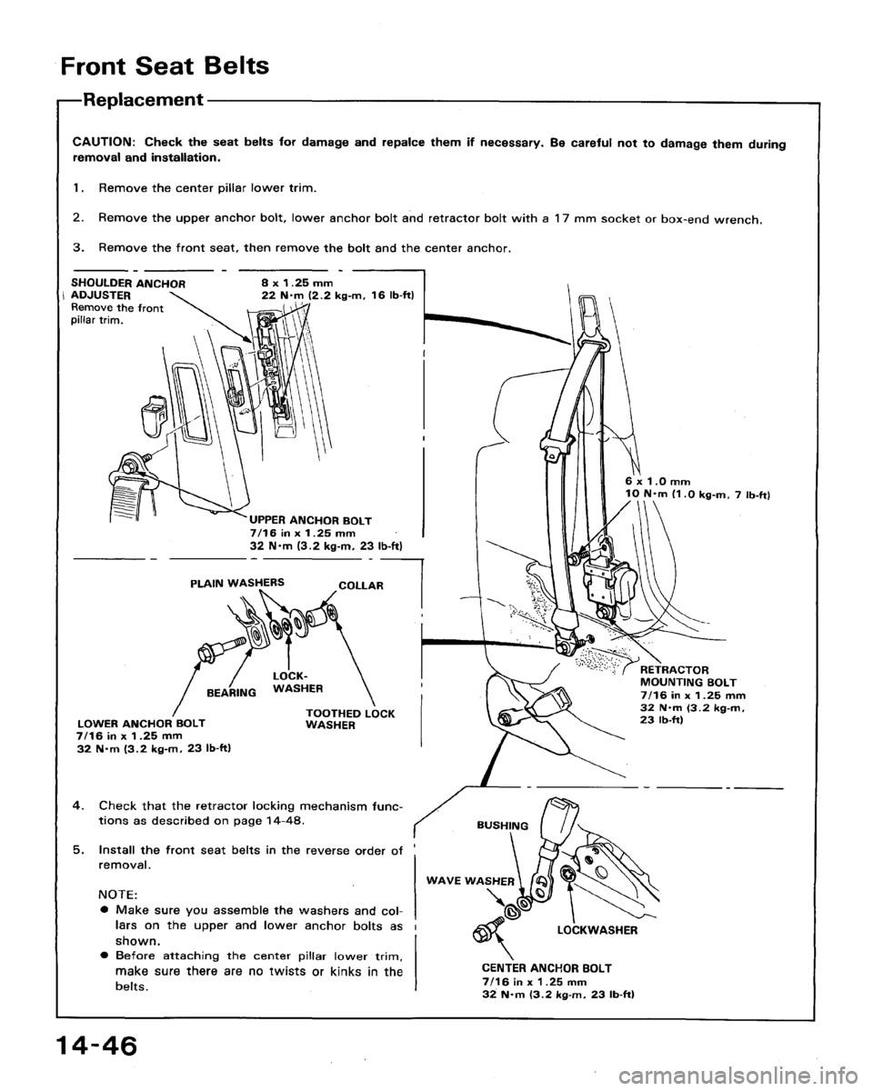 HONDA ACCORD 1992 CB / 4.G Workshop Manual 