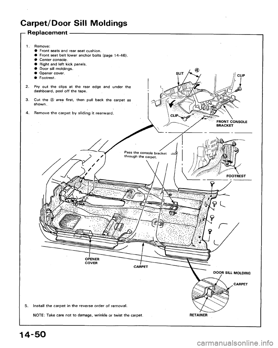 HONDA ACCORD 1992 CB / 4.G Workshop Manual 