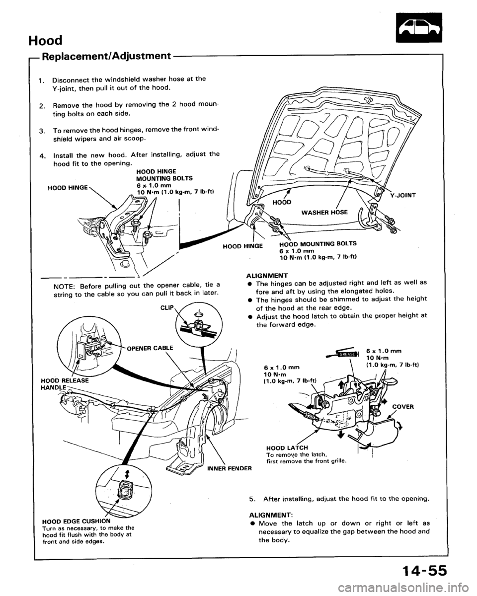 HONDA ACCORD 1992 CB / 4.G Workshop Manual 