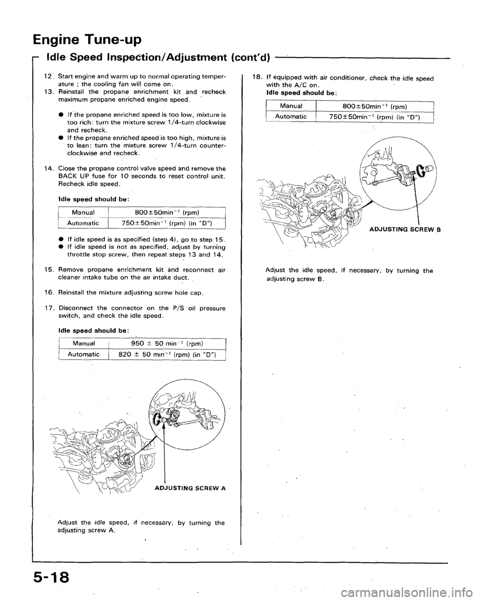 HONDA ACCORD 1992 CB / 4.G Workshop Manual 