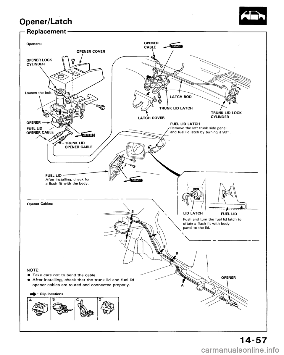 HONDA ACCORD 1992 CB / 4.G Workshop Manual 