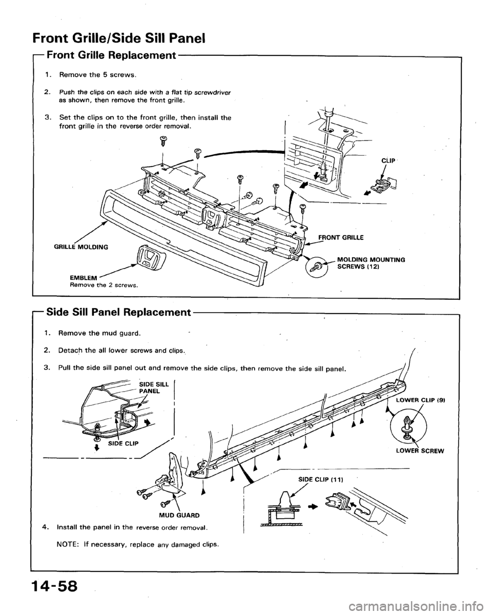 HONDA ACCORD 1992 CB / 4.G Workshop Manual 