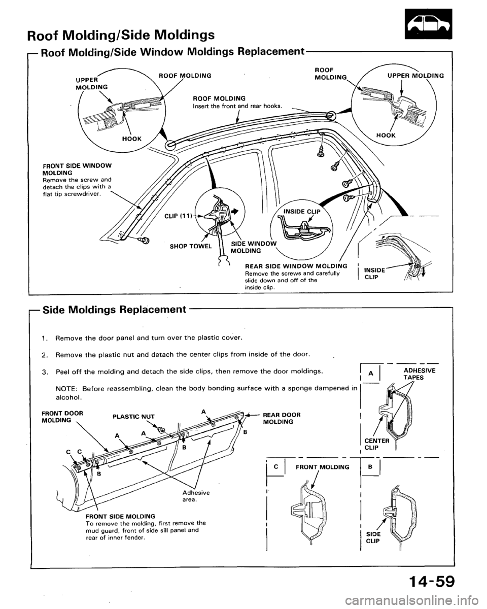 HONDA ACCORD 1992 CB / 4.G Workshop Manual 