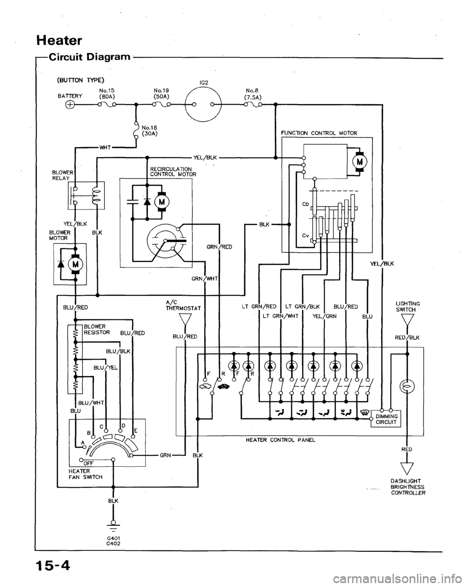 HONDA ACCORD 1992 CB / 4.G Workshop Manual 