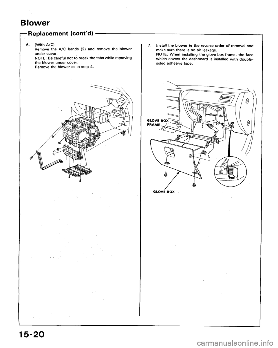 HONDA ACCORD 1992 CB / 4.G Workshop Manual 
