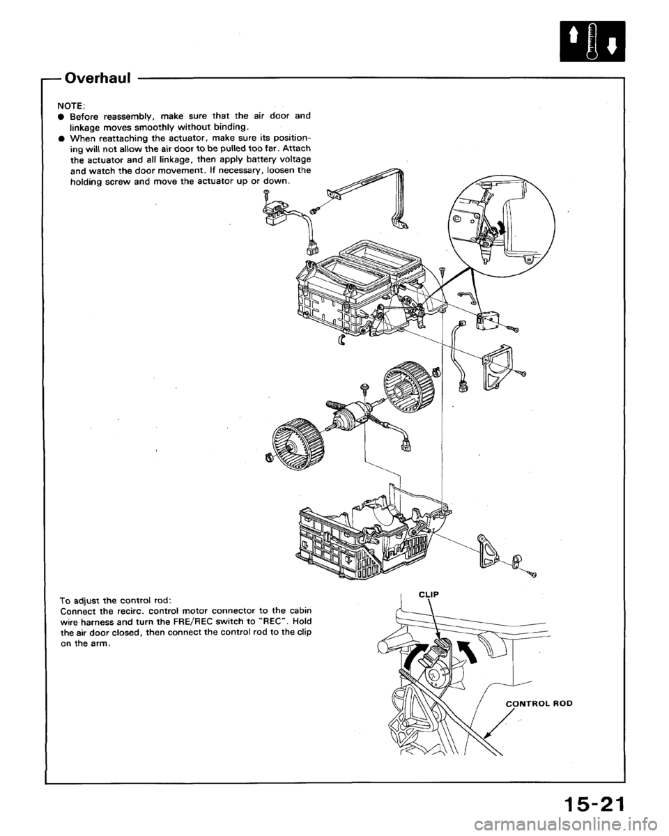 HONDA ACCORD 1992 CB / 4.G Workshop Manual 
