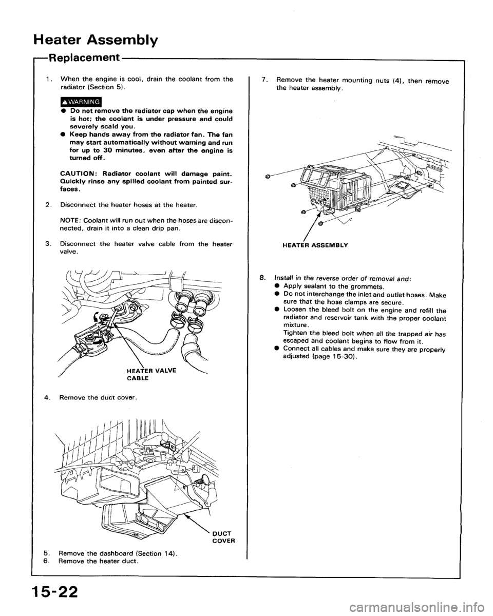 HONDA ACCORD 1992 CB / 4.G Workshop Manual 