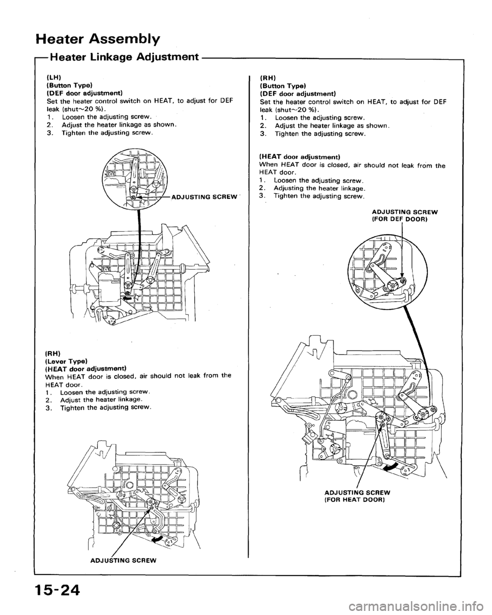 HONDA ACCORD 1992 CB / 4.G Workshop Manual 