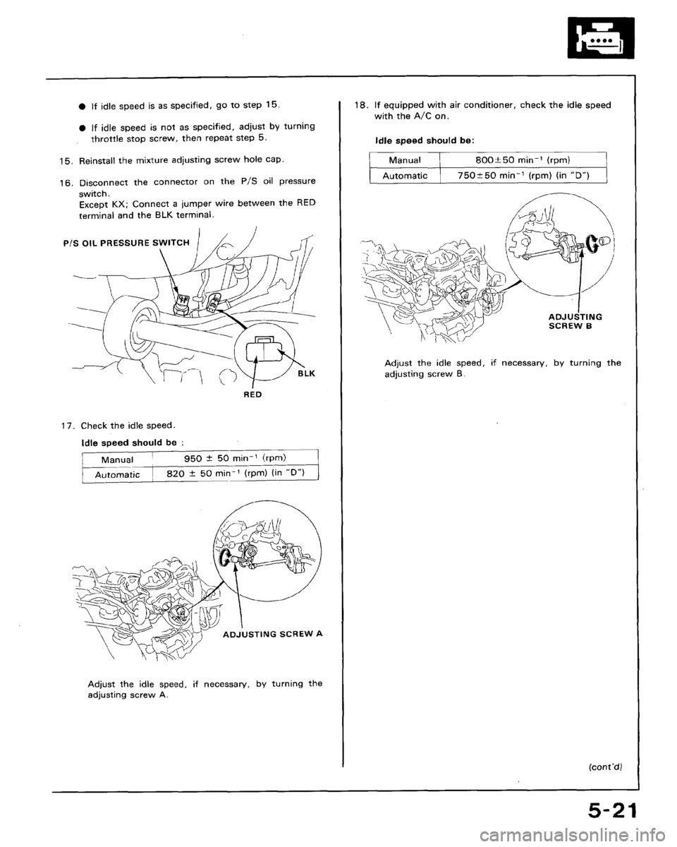 HONDA ACCORD 1992 CB / 4.G Workshop Manual 