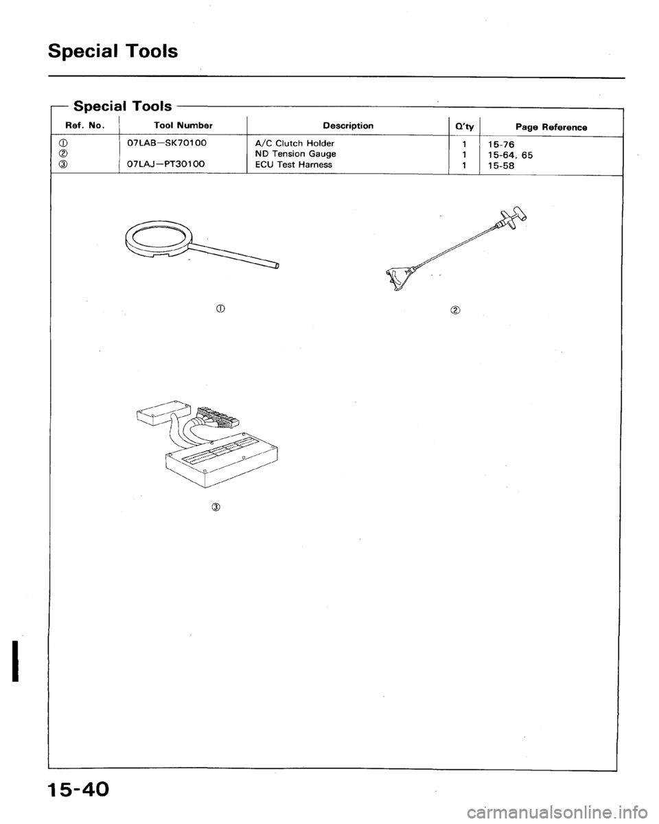 HONDA ACCORD 1992 CB / 4.G Workshop Manual 