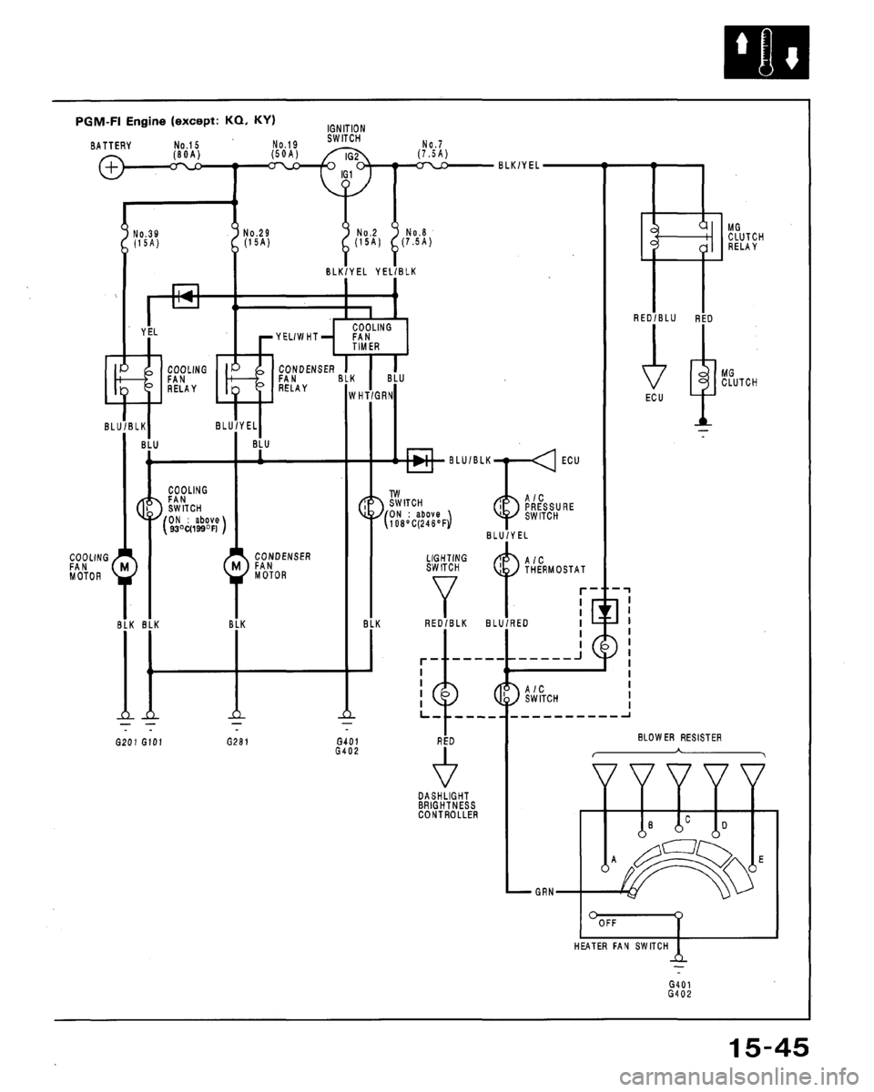 HONDA ACCORD 1992 CB / 4.G Workshop Manual 