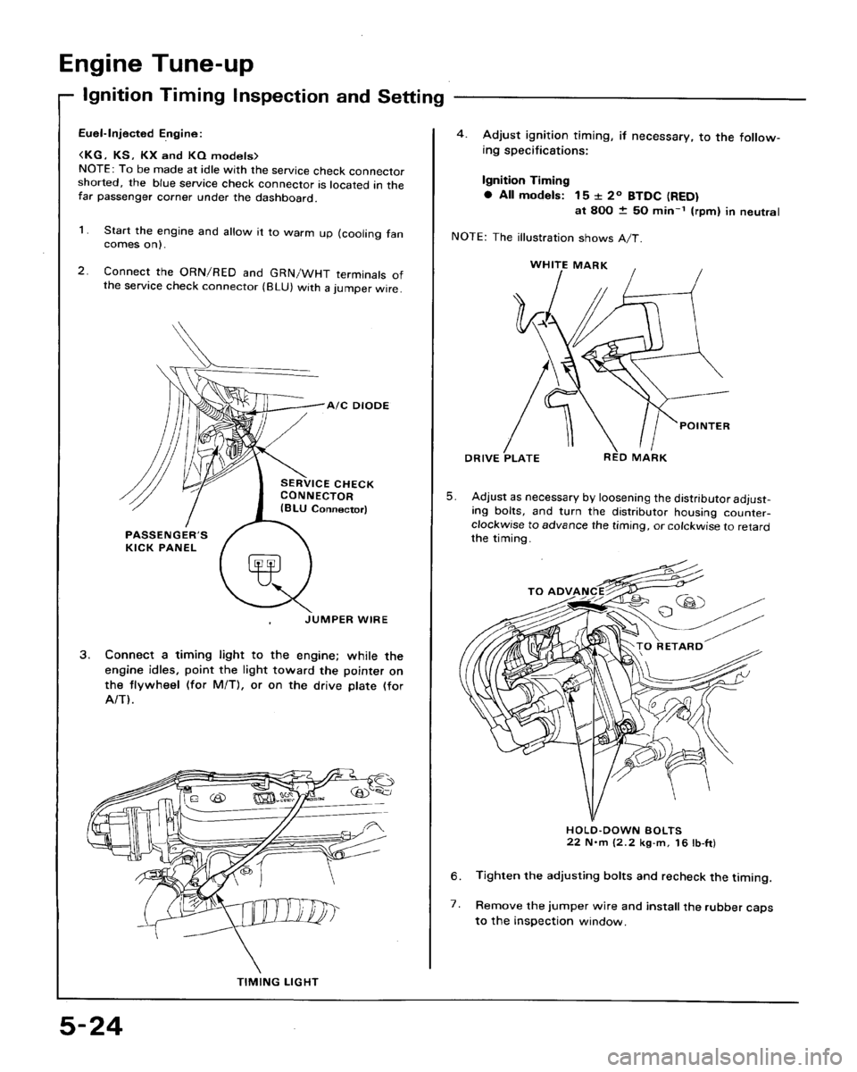 HONDA ACCORD 1992 CB / 4.G Workshop Manual 