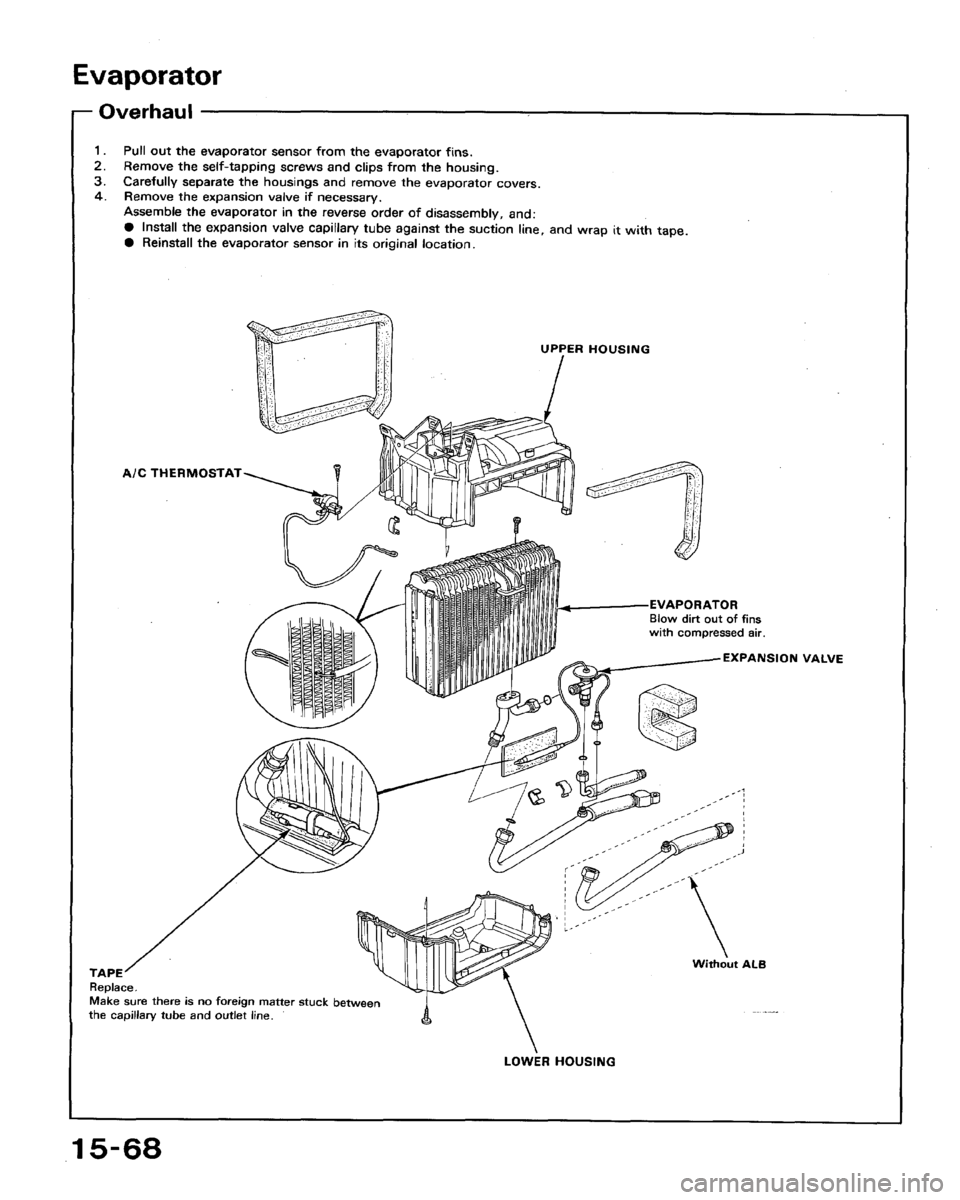 HONDA ACCORD 1992 CB / 4.G Workshop Manual 
