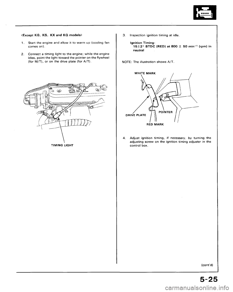 HONDA ACCORD 1992 CB / 4.G Workshop Manual 