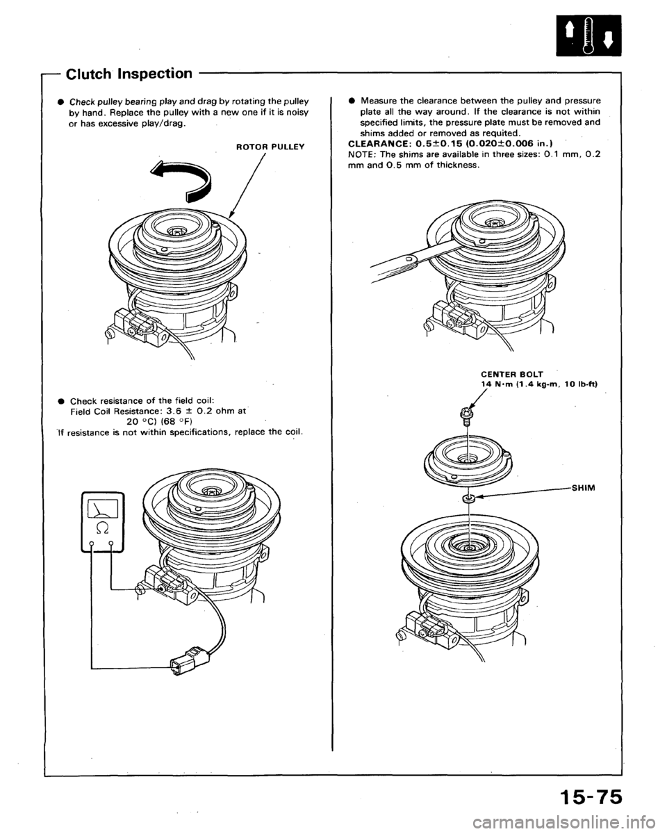 HONDA ACCORD 1992 CB / 4.G Workshop Manual 