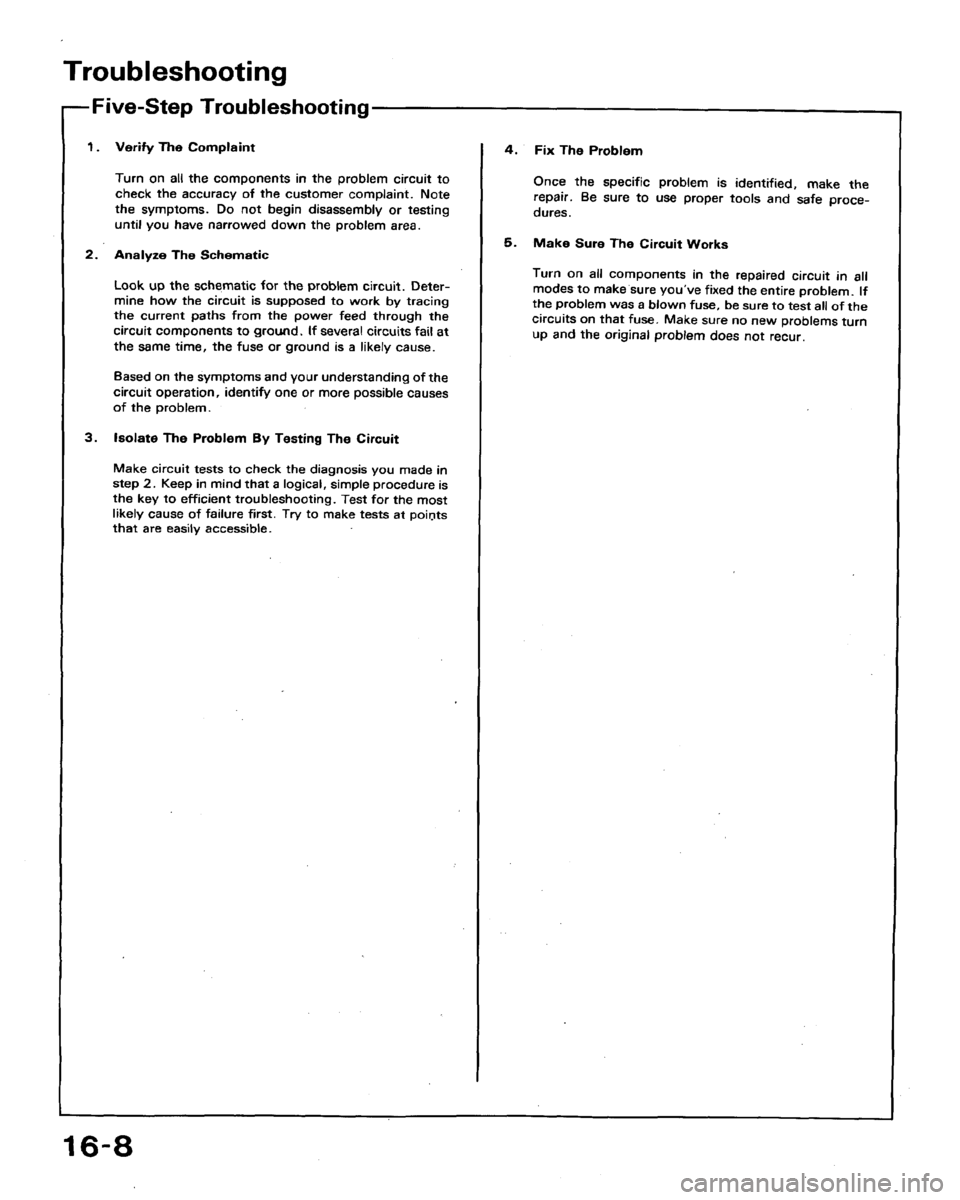 HONDA ACCORD 1992 CB / 4.G Workshop Manual 