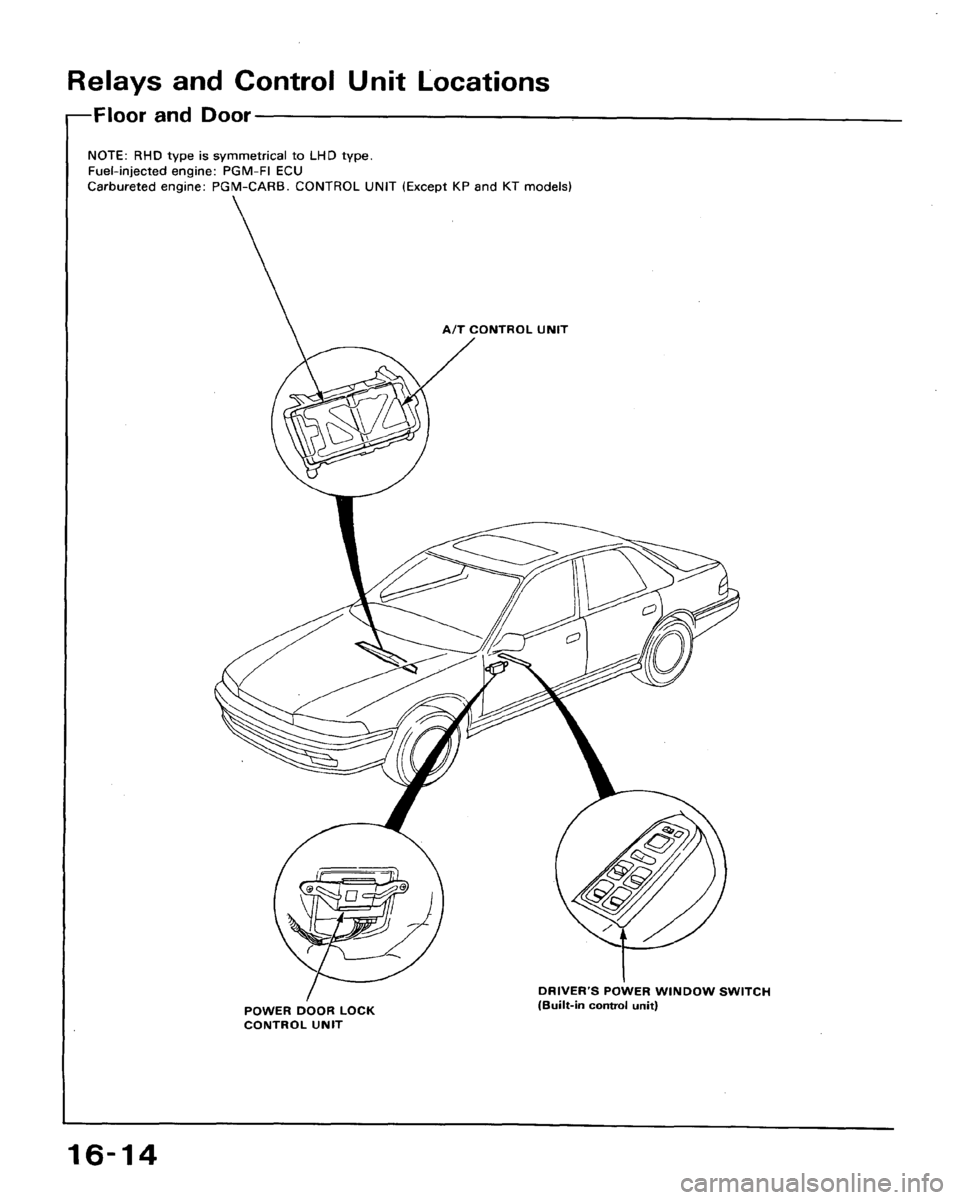 HONDA ACCORD 1992 CB / 4.G Workshop Manual 