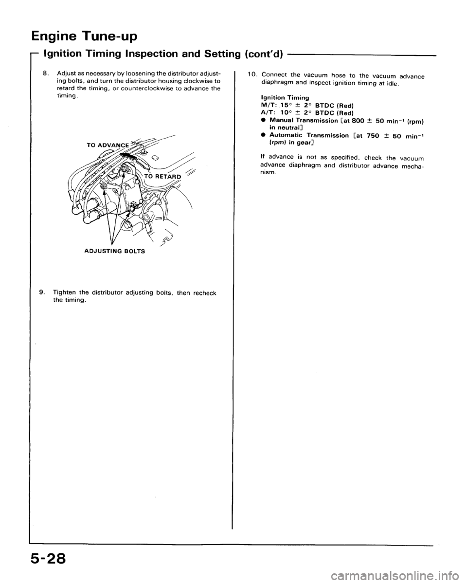 HONDA ACCORD 1992 CB / 4.G Workshop Manual 