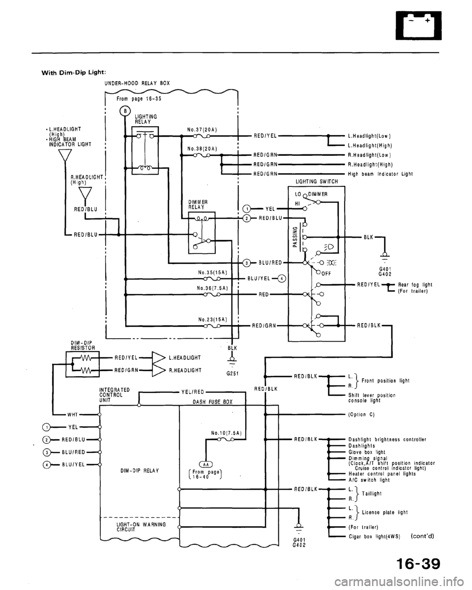 HONDA ACCORD 1992 CB / 4.G Workshop Manual 