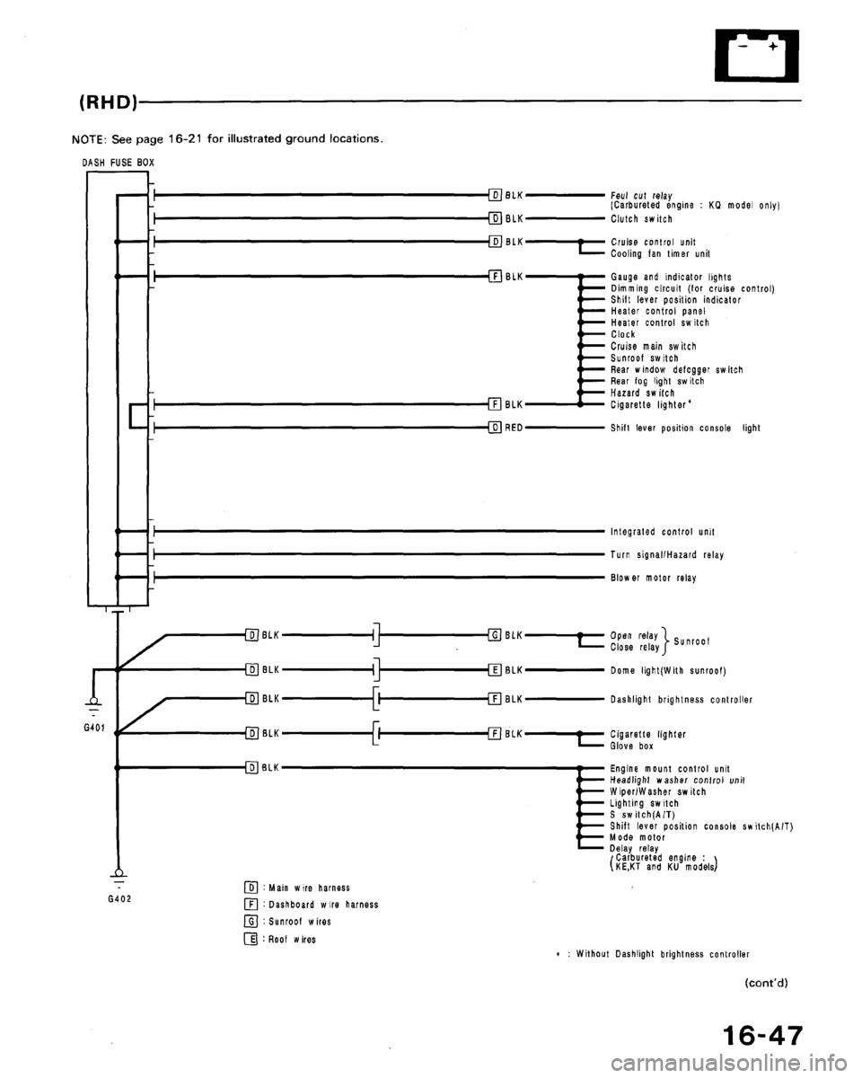 HONDA ACCORD 1992 CB / 4.G Workshop Manual 