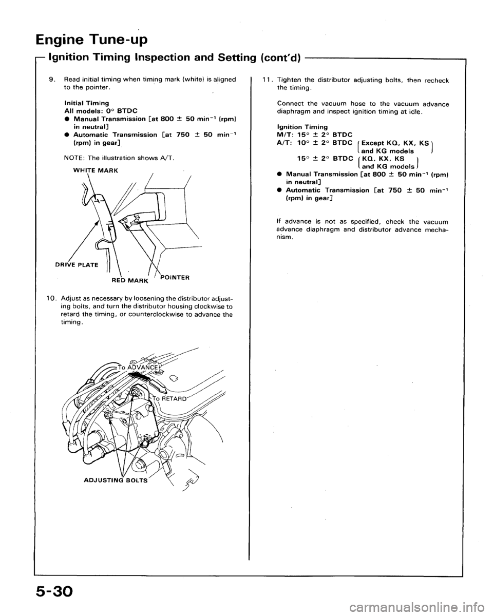 HONDA ACCORD 1992 CB / 4.G Workshop Manual 