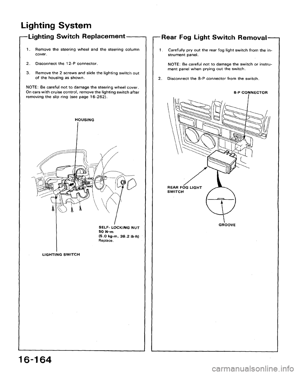 HONDA ACCORD 1992 CB / 4.G Workshop Manual 