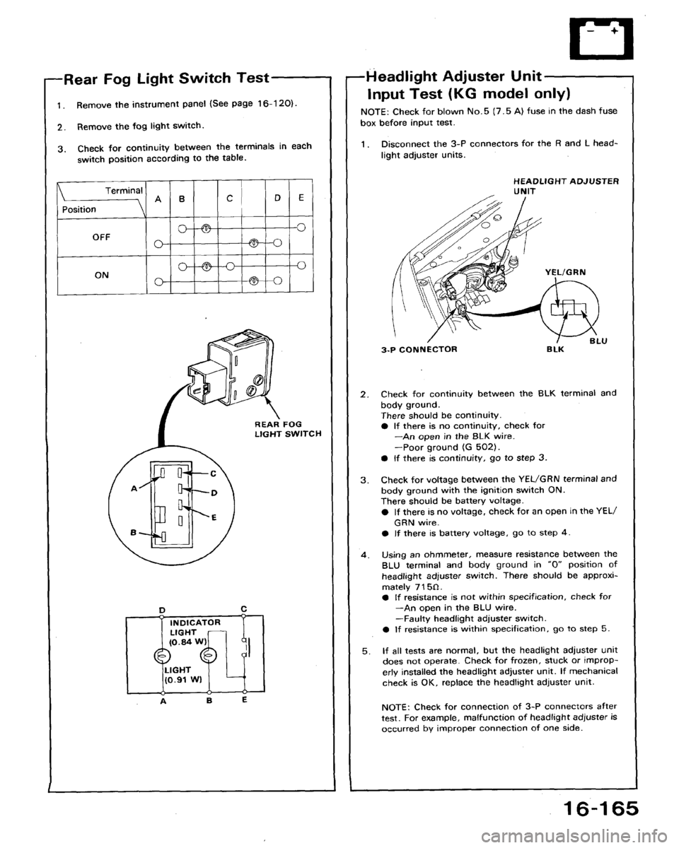 HONDA ACCORD 1992 CB / 4.G Workshop Manual 