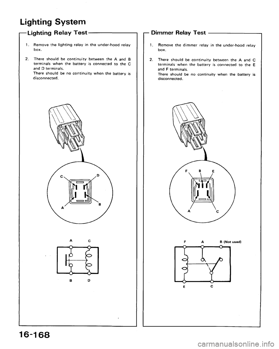 HONDA ACCORD 1992 CB / 4.G Workshop Manual 