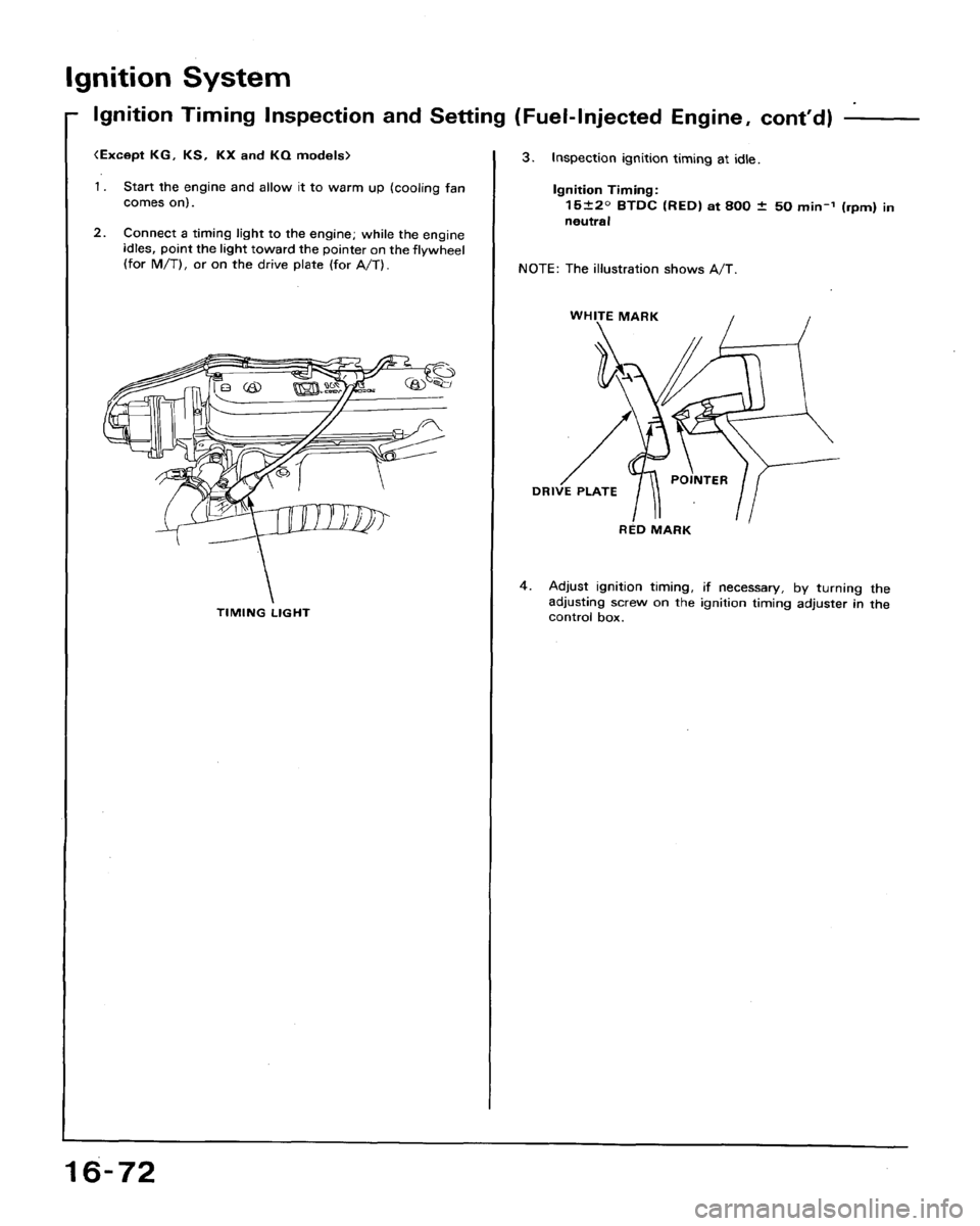 HONDA ACCORD 1992 CB / 4.G Workshop Manual 