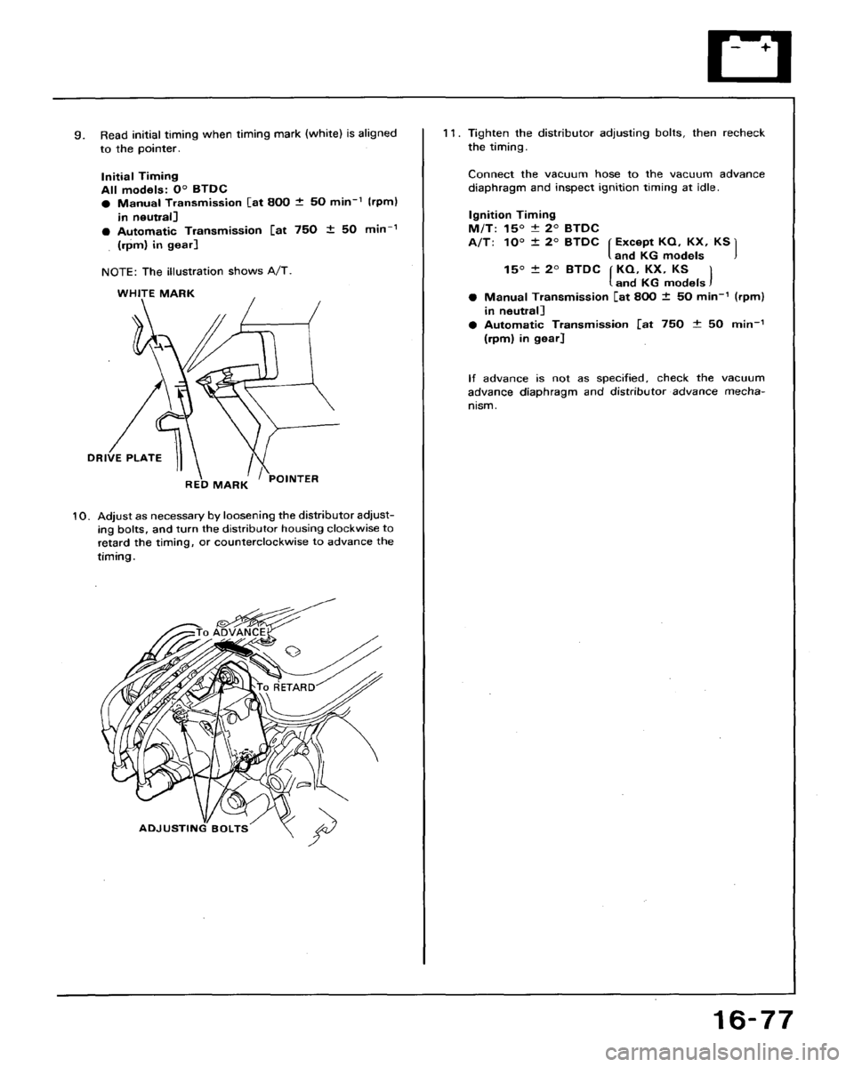 HONDA ACCORD 1992 CB / 4.G Workshop Manual 