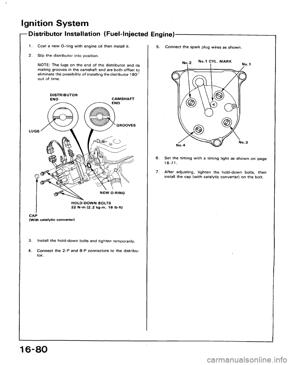 HONDA ACCORD 1992 CB / 4.G Workshop Manual 