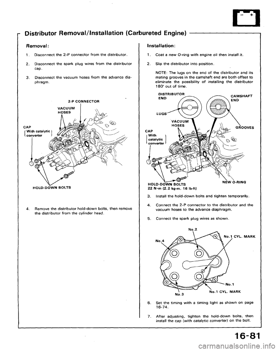 HONDA ACCORD 1992 CB / 4.G Workshop Manual 