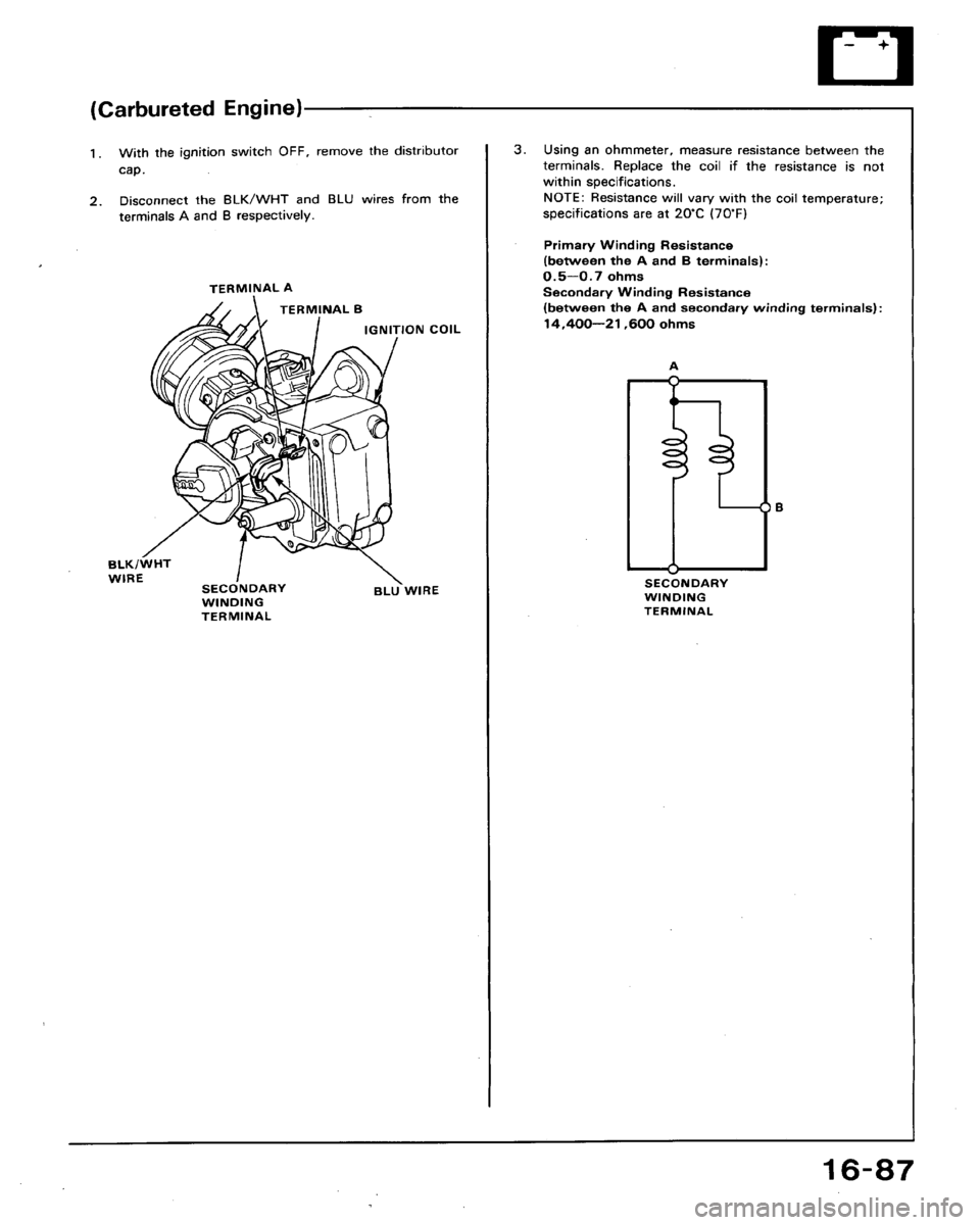 HONDA ACCORD 1992 CB / 4.G Workshop Manual 