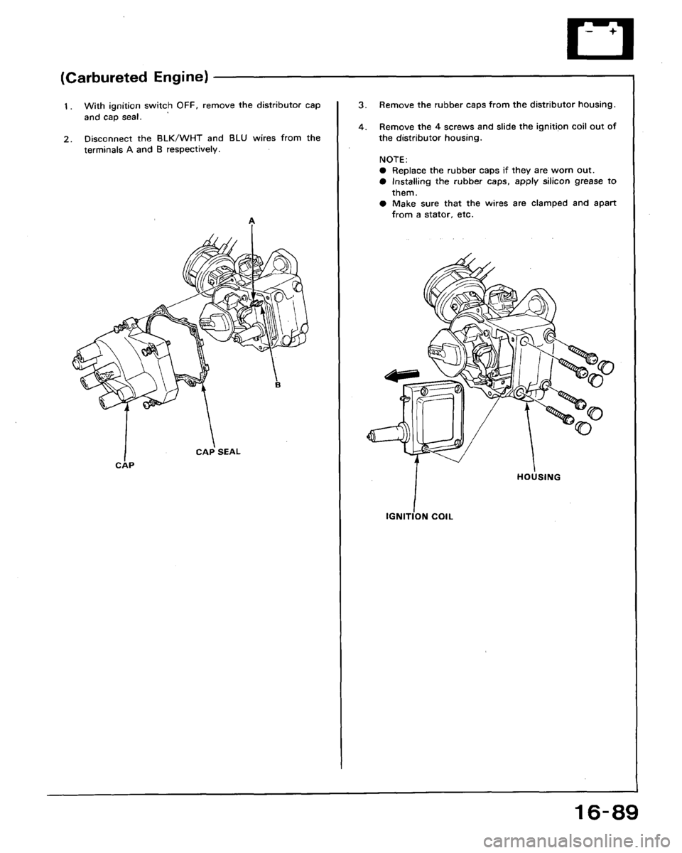 HONDA ACCORD 1992 CB / 4.G Workshop Manual 