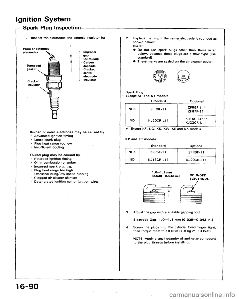 HONDA ACCORD 1992 CB / 4.G Workshop Manual 