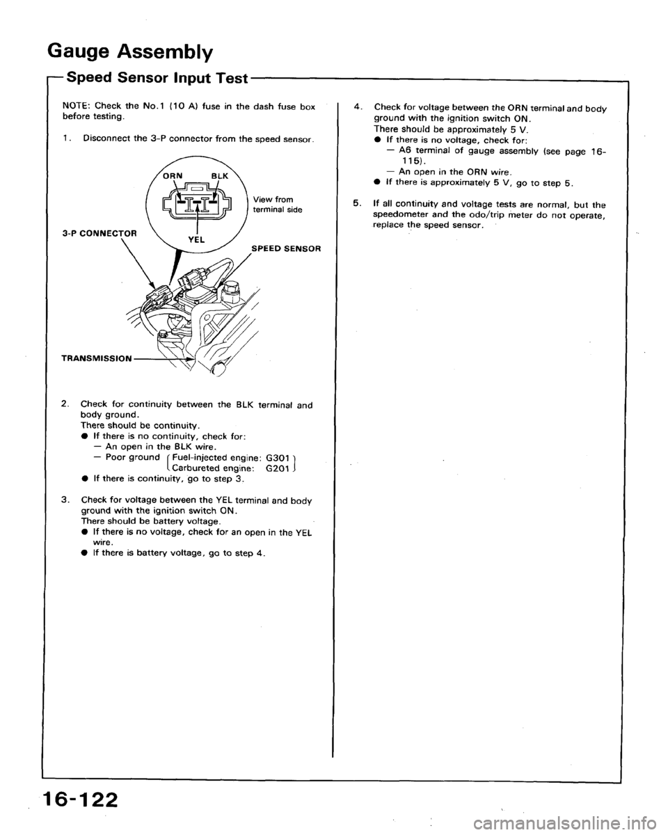 HONDA ACCORD 1992 CB / 4.G Workshop Manual 