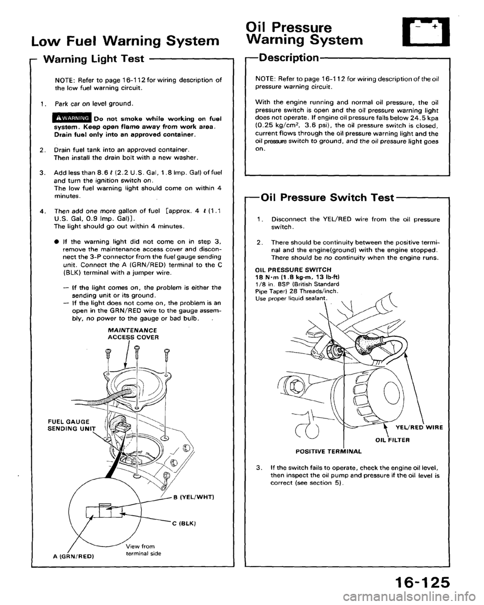 HONDA ACCORD 1992 CB / 4.G Workshop Manual 