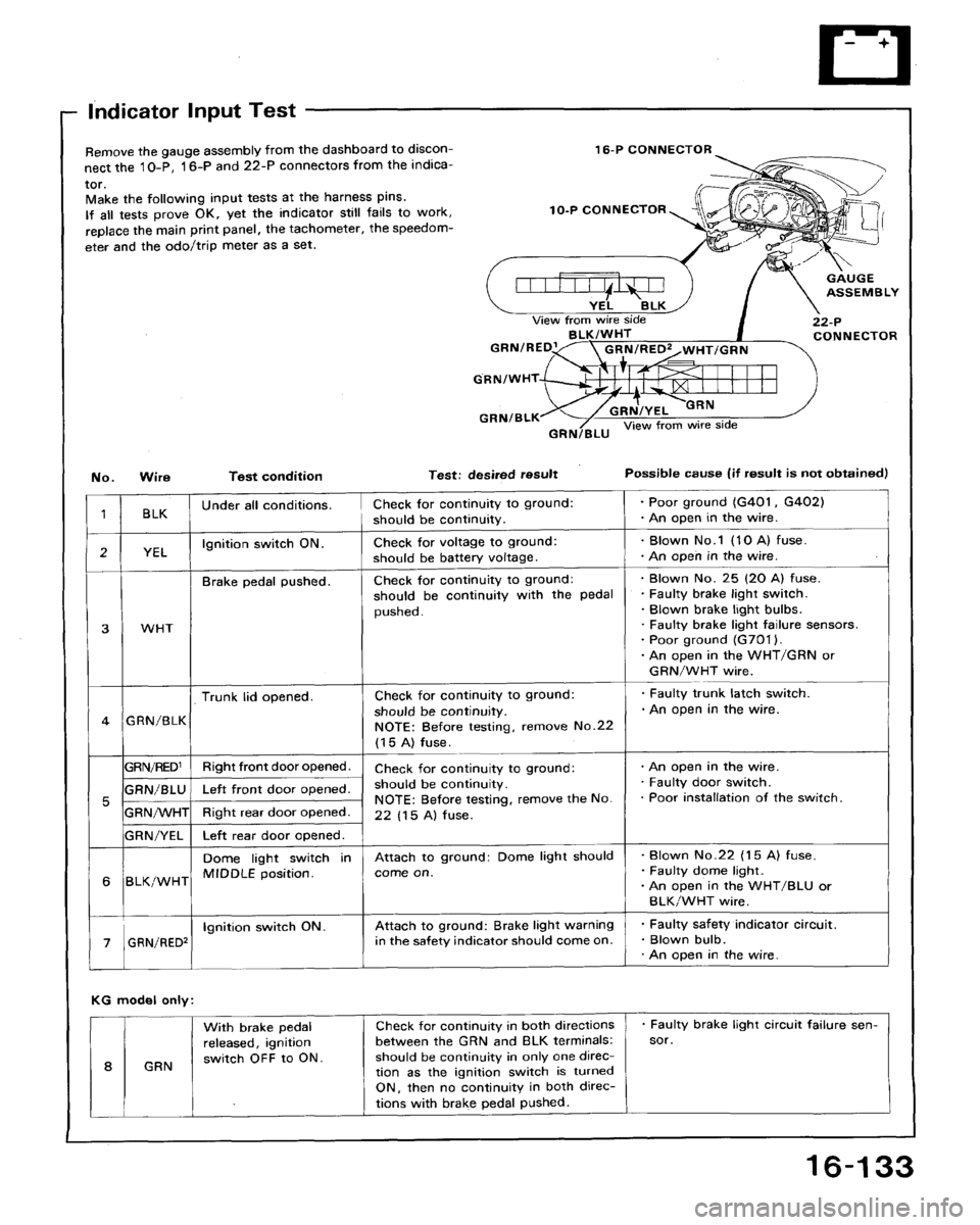HONDA ACCORD 1992 CB / 4.G Workshop Manual 
