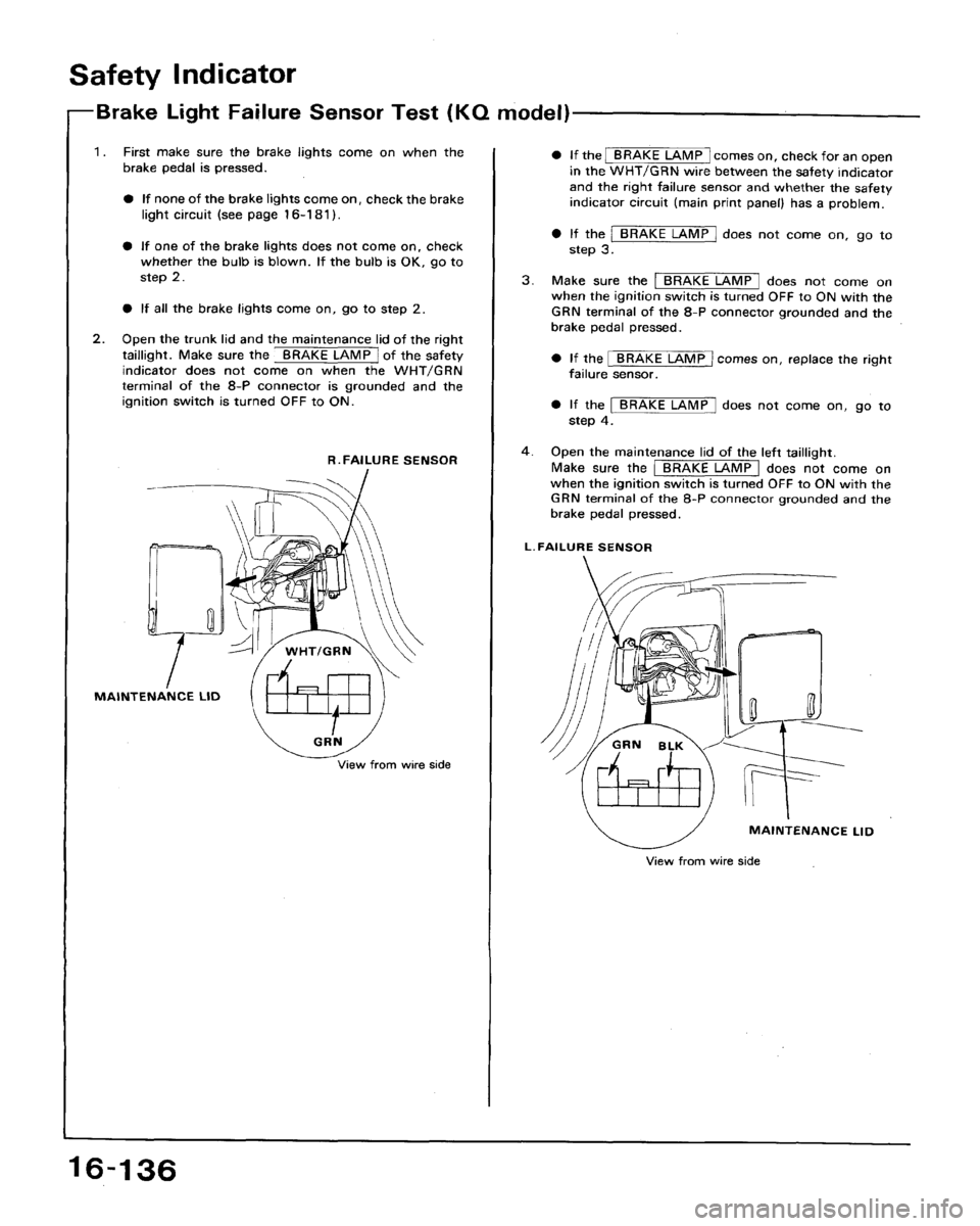HONDA ACCORD 1992 CB / 4.G Workshop Manual 