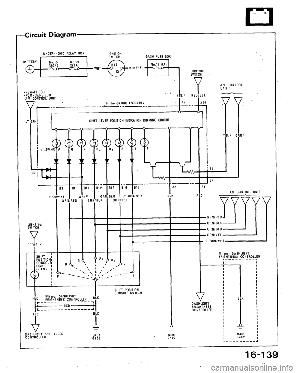HONDA ACCORD 1992 CB / 4.G Workshop Manual 