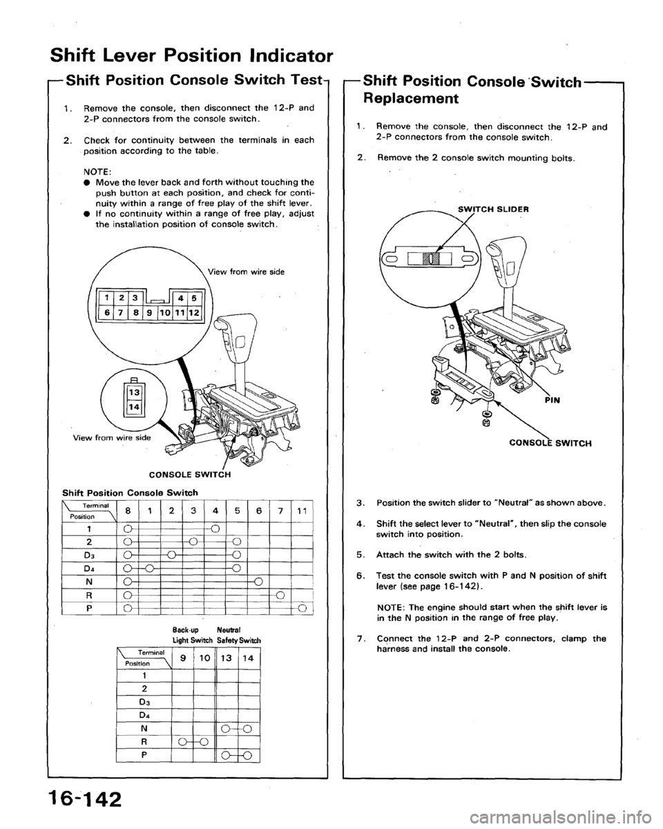 HONDA ACCORD 1992 CB / 4.G Workshop Manual 