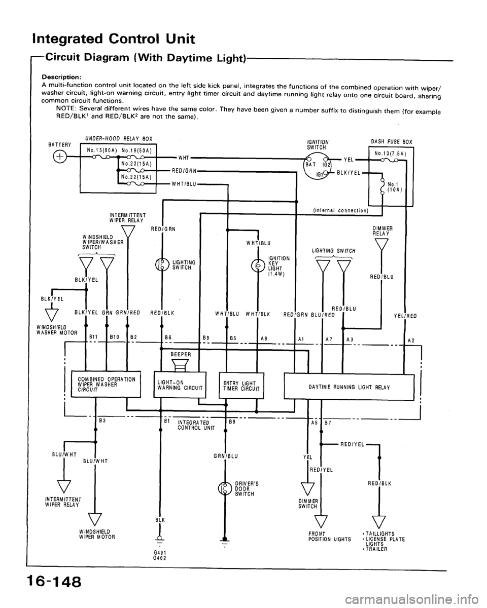 HONDA ACCORD 1992 CB / 4.G Workshop Manual 