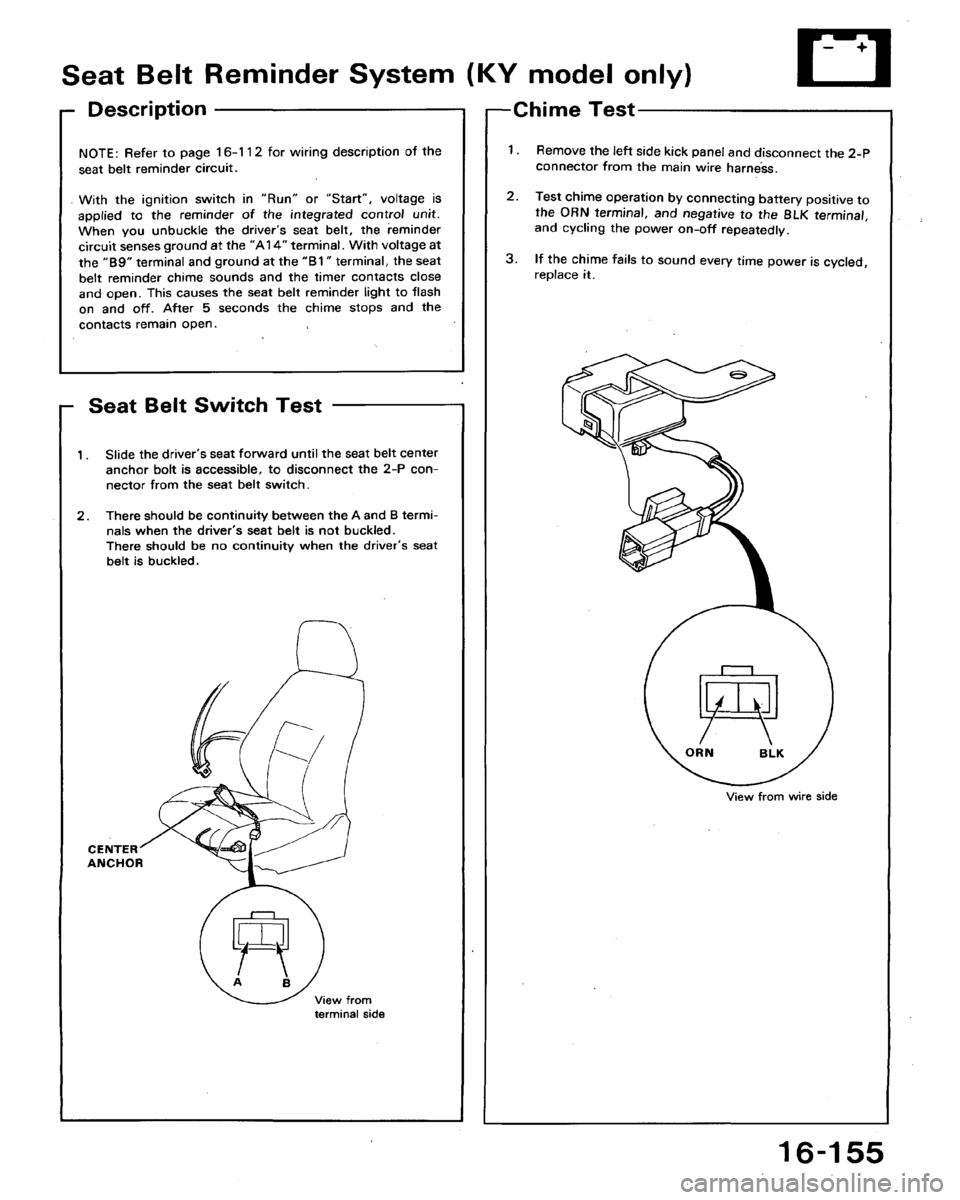 HONDA ACCORD 1992 CB / 4.G Workshop Manual 