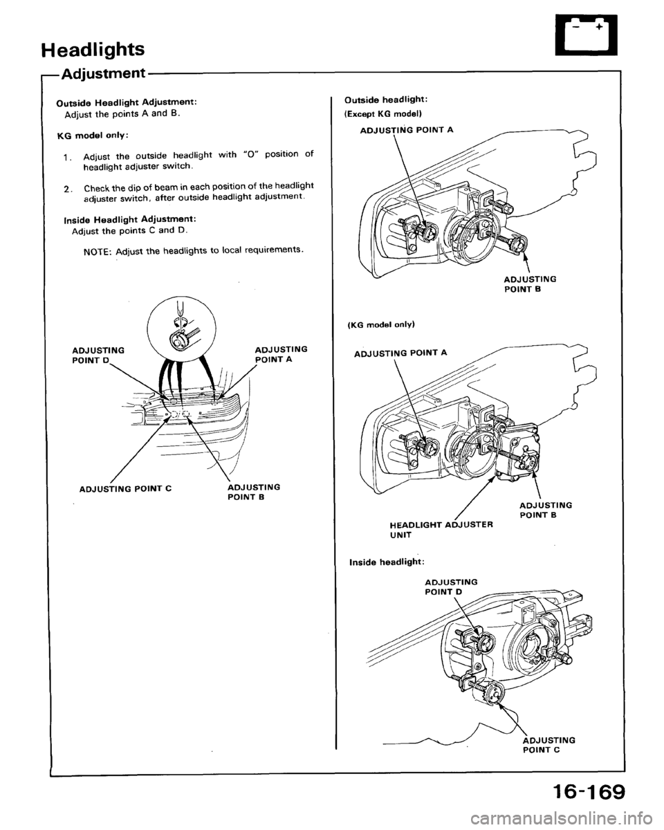 HONDA ACCORD 1992 CB / 4.G Workshop Manual 