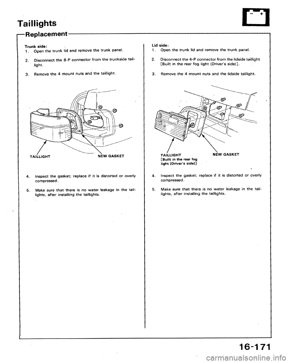 HONDA ACCORD 1992 CB / 4.G Workshop Manual 